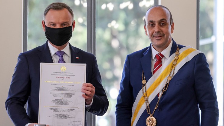 Prezydent Andrzej Duda otrzymał klucz do miasta Pafos na Cyprze