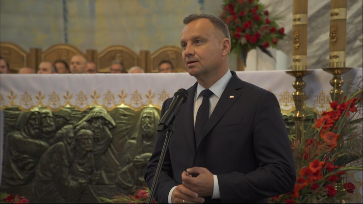 Pogrzeb Tadeusza Ferenca. Prezydent Andrzej Duda pożegnał wieloletniego samorządowca