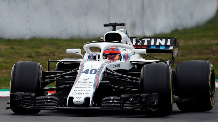 Formuła 1: Kubica ponownie przetestuje bolid Williamsa w Barcelonie