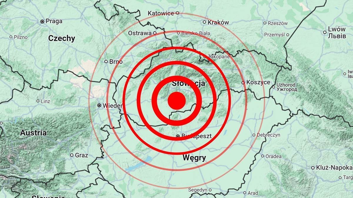 Epicentrum trzęsienia ziemi z 5 czerwca 1443 roku. Fot. TwojaPogoda.pl