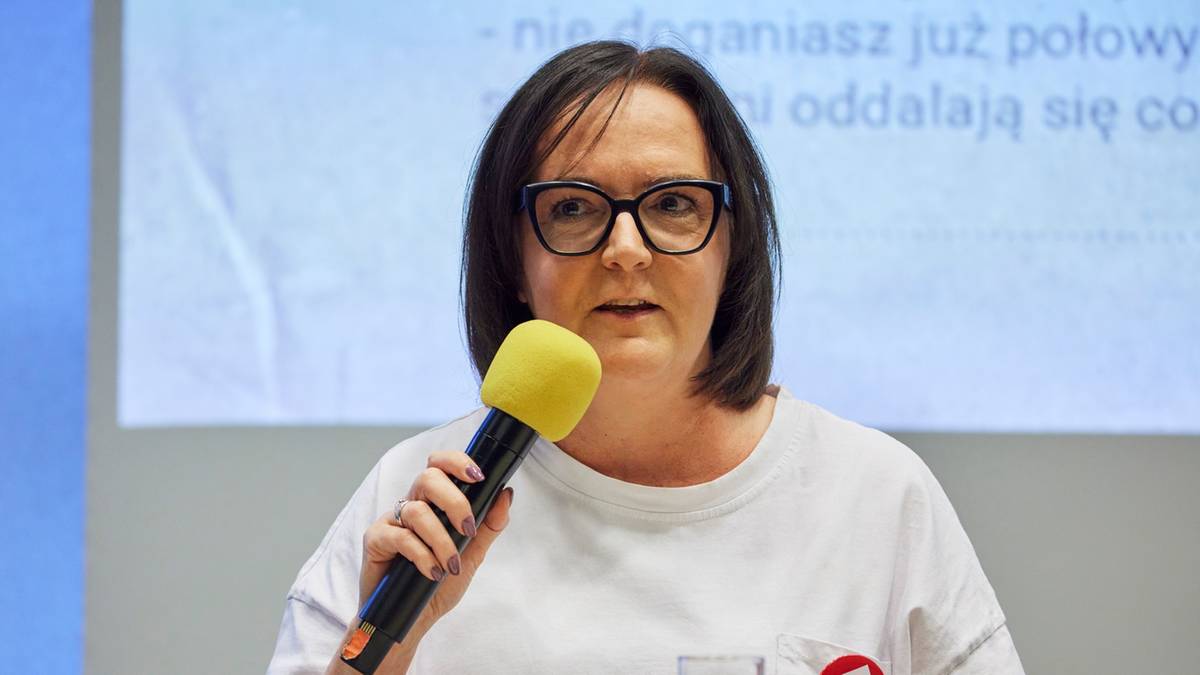 Joanna Sadzik, prezes Stowarzyszenia Wiosna, podczas wywiadu.