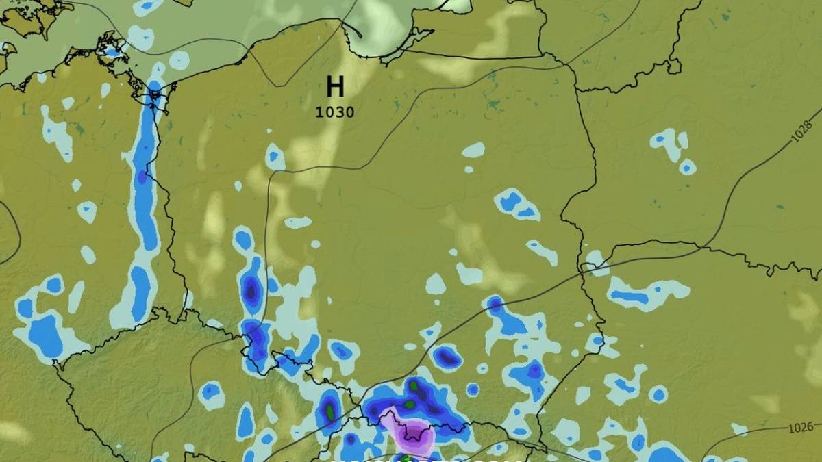1 listopada słaby deszcz i mżawka pojawią się w licznych regionach, a w górach i na terenach podgórskich może popadać deszcz ze śniegiem i śnieg