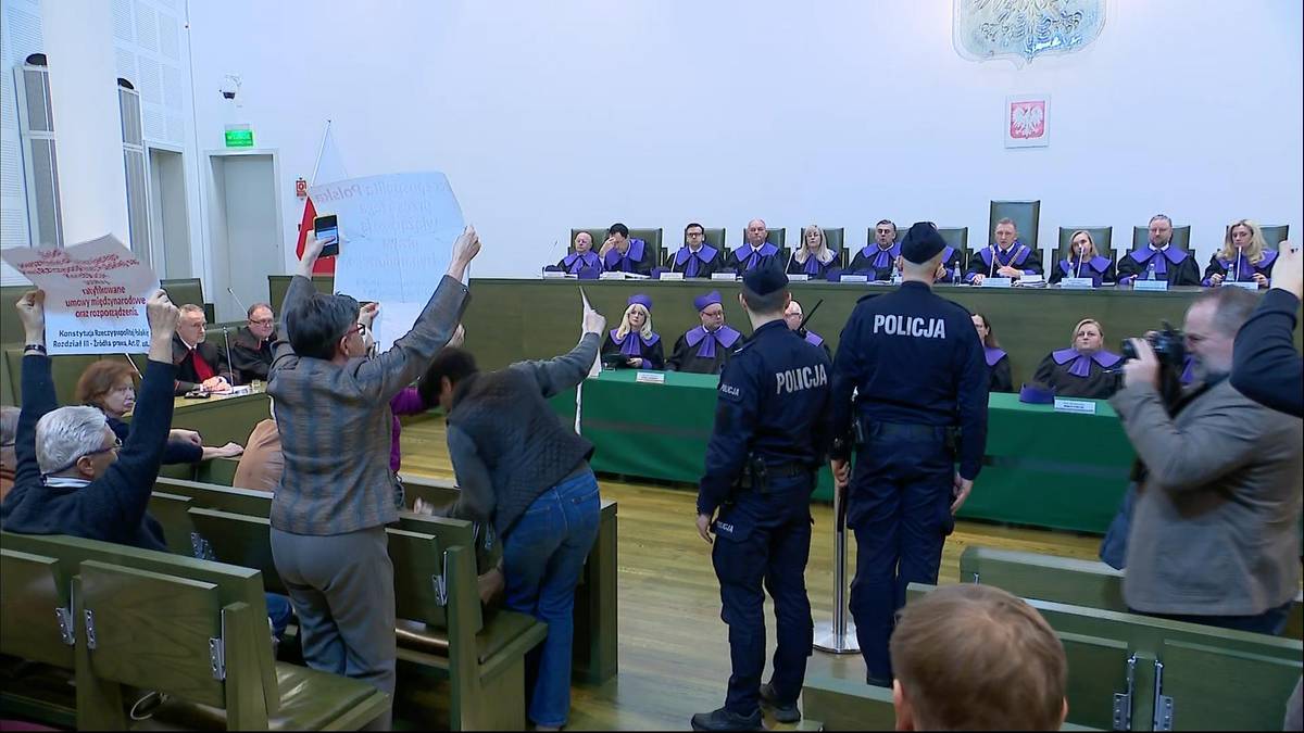 Krzyki i paraliż w Sądzie Najwyższym. Do akcji wkroczyła policja