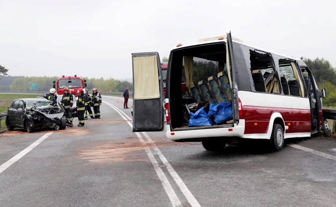 Wypadek w Mierzęcicach (Śląskie) na trasie S1
