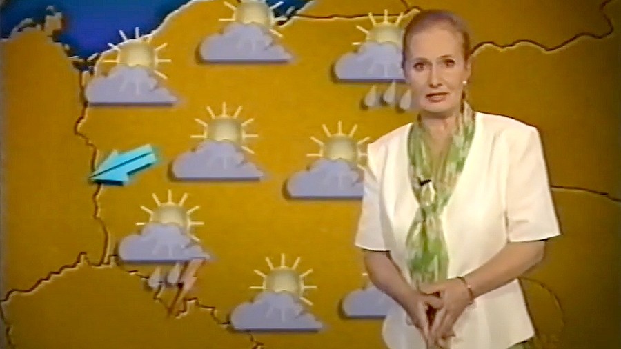 Pogodynka Elżbieta Sommer. Fot. TVP.