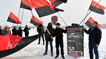 Obchody 74. rocznicy mordu w Hucie Pieniackiej zakłócone przez ukraińskich nacjonalistów