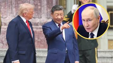 Donald Trump, Xi Jinping i Władimir Putin.