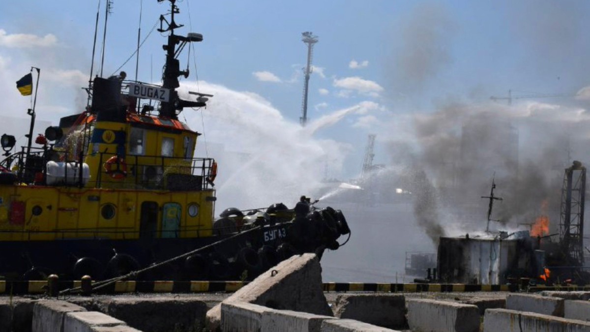 Rosyjski atak na port w Odessie. Jedna osoba nie żyje