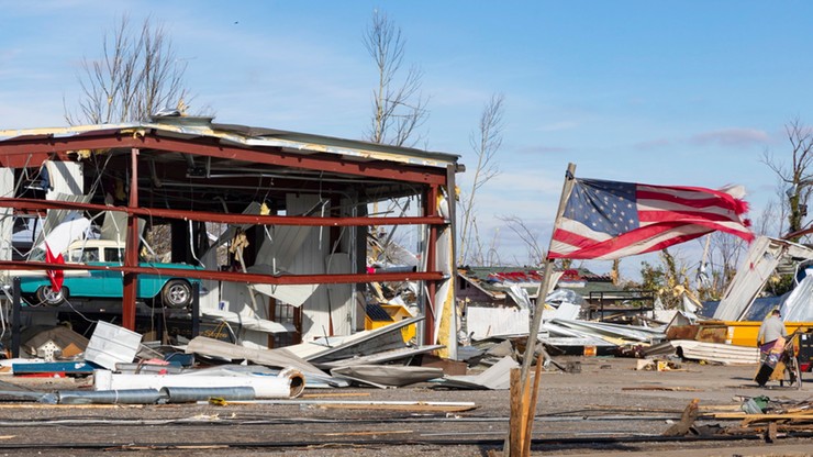 USA. Kostnice w Kentucky nie mogą pomieścić ofiar tornada