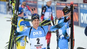 PŚ w biathlonie: Dublet Francuzów, pierwsze punkty Grzegorza Guzika
