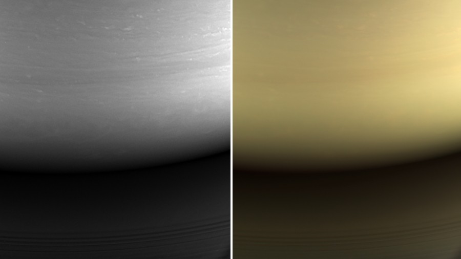 Ostatnie zdjęcie zrobione przez sondę Cassini. Fot. NASA.