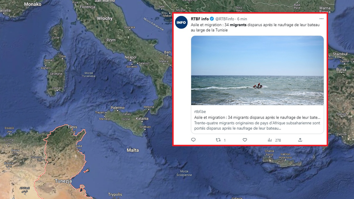 Katastrofa statku z migrantami. 34 osoby zaginione