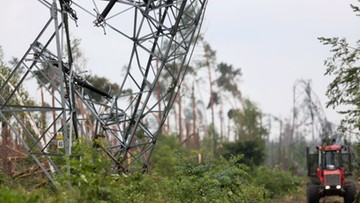 13 tys. odbiorców bez prądu, straty w infrastrukturze 150-200 mln. Najnowsze dane po nawałnicach