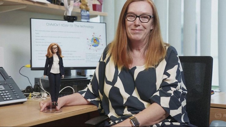 Współtwórczyni szczepionki AstraZeneca prof. Sarah Gilbert ma własną lalkę Barbie