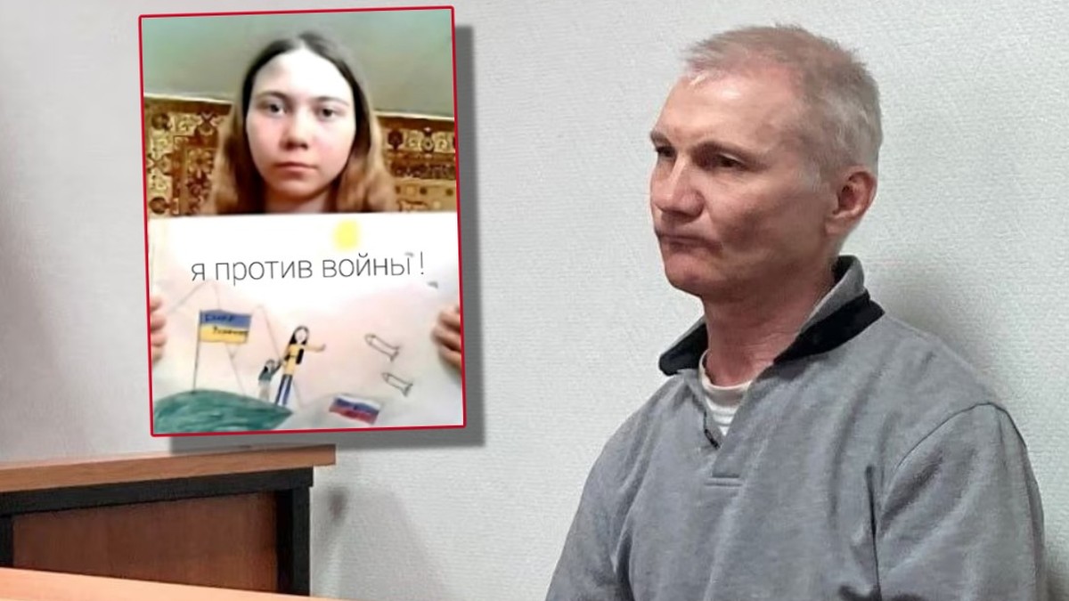 Rosja: Dwa lata kolonii karnej dla ojca, którego córka narysowała antywojenny obrazek