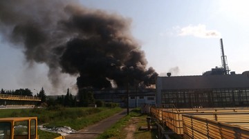 Pożar spalarni śmieci w Dąbrowie Górniczej [WIDEO]