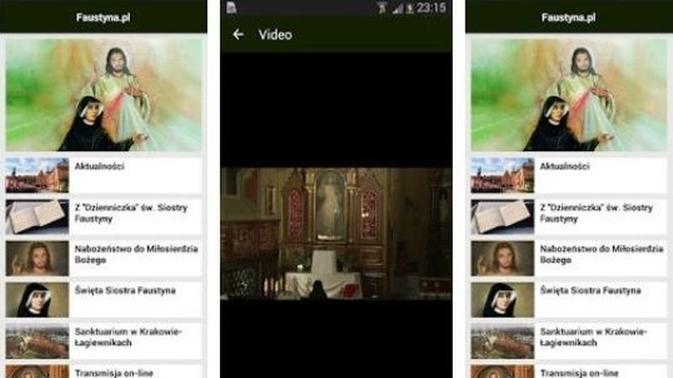Aplikacja faustyna.pl. na smartfony i tablety