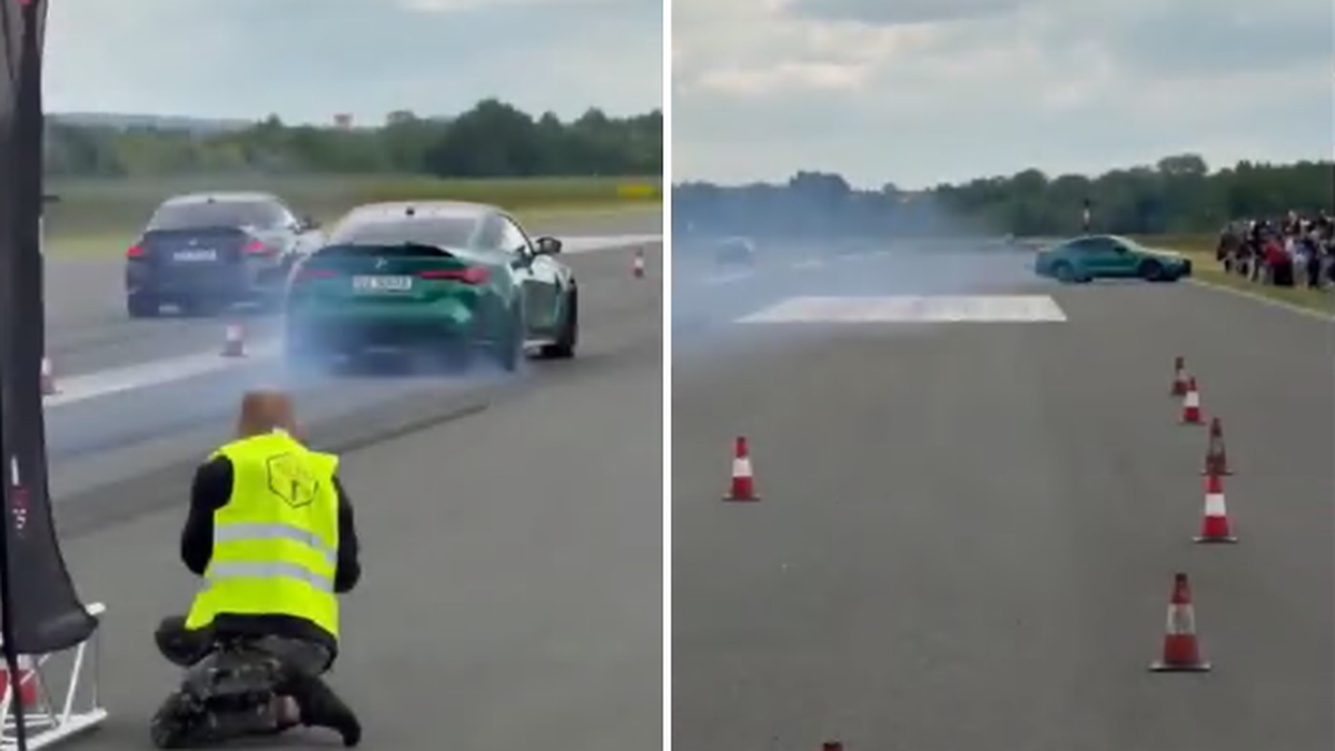 Wypadek podczas pokazów. Kierowca BMW wjechał w kibiców