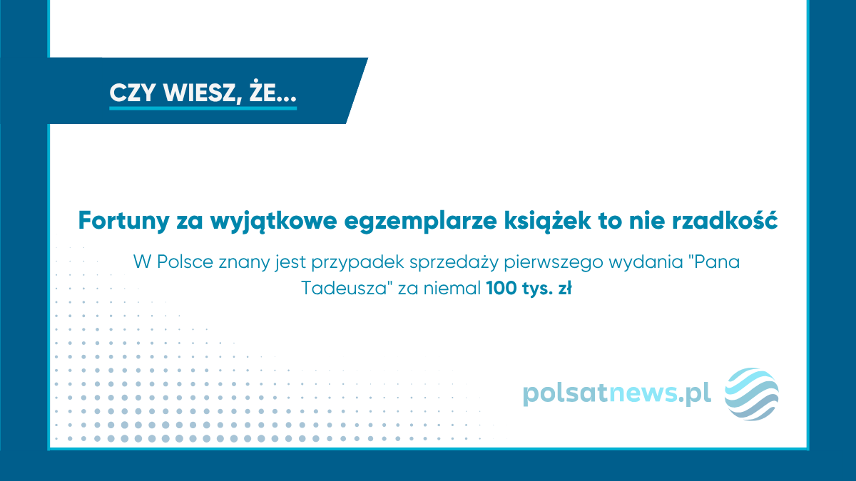 Fortuny za wyjątkowe egzemplarze książek to nie rzadkość