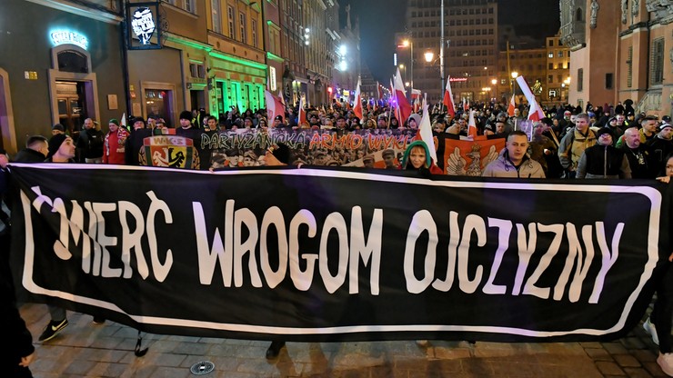 Władze Wrocławia rozwiązały marsz narodowców. Jednym z jego organizatorów był Międlar