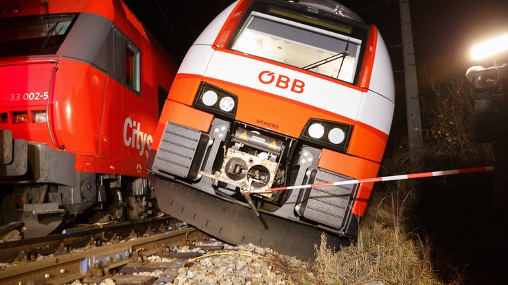 Wypadek kolejowy pod Wiedniem. 17 osób rannych