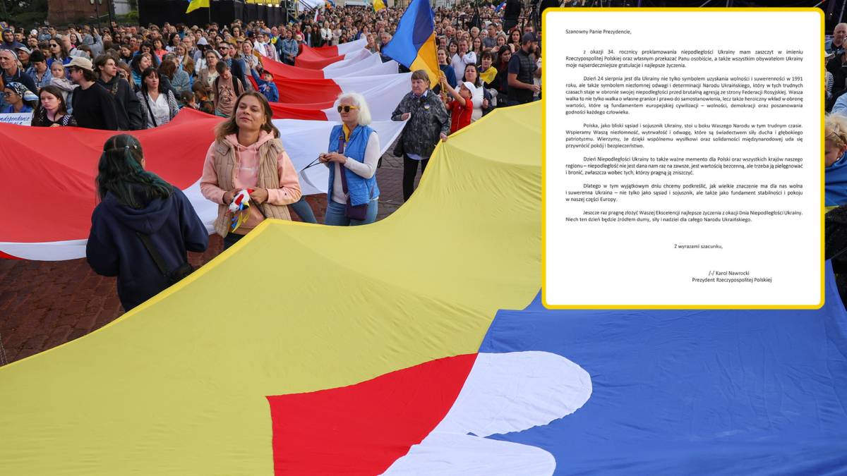 Nawrocki pogratulował Ukrainie. "Polska stoi u boku Waszego Narodu"
