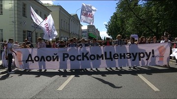 Rosja: protest przeciwko cenzurze w sieci. Moskwa chce nałożyć kaganiec i zlikwidować anonimowość
