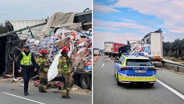 Poważne utrudnienia na S8. Zderzyły się dwie ciężarówki