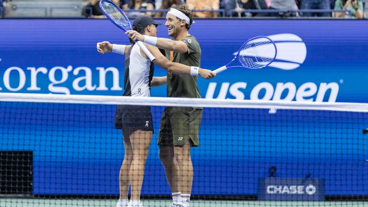 Iga Świątek i Casper Ruud