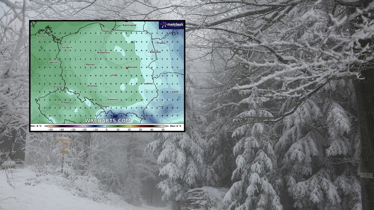 Prognoza pogody. Piątek przywita nas chłodem i śniegiem. Ale zmiana jest już bardzo blisko