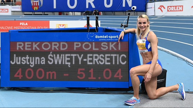 Justyna Święty-Ersetic ze złotem i rekordem Polski na 400 m!