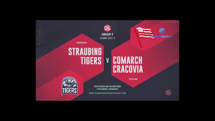 LM w hokeju: Straubing Tigers - Cracovia 3:2. Skrót meczu 