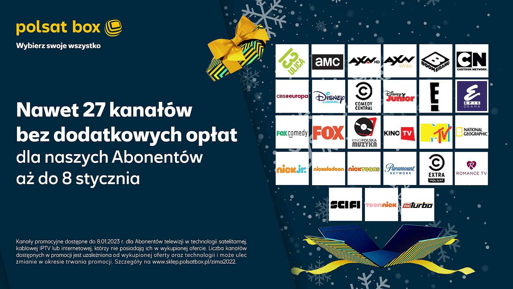 Nawet 27 kanałów w otwartym oknie na święta od Polsat Box