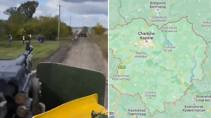 Ukraina prze na wschód: Obwód charkowski wyzwolony. Na południu Rosjanie uciekający za Dniepr