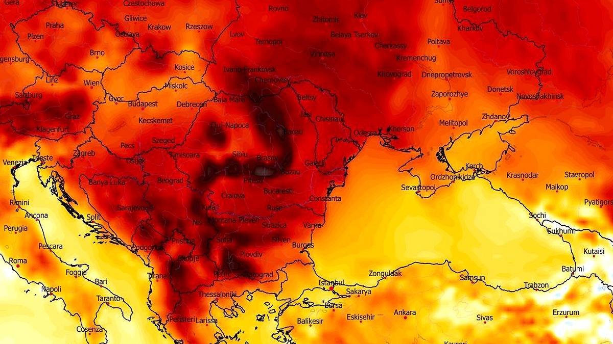 Anomalie temperatury w Europie będą bardzo duże. Fot. wxcharts.com