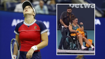 Tragedia znanej tenisistki! Opuściła kort na wózku inwalidzkim (WIDEO)