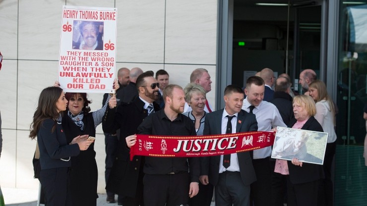 Hillsborough - policja winna nieumyślnej śmierci fanów