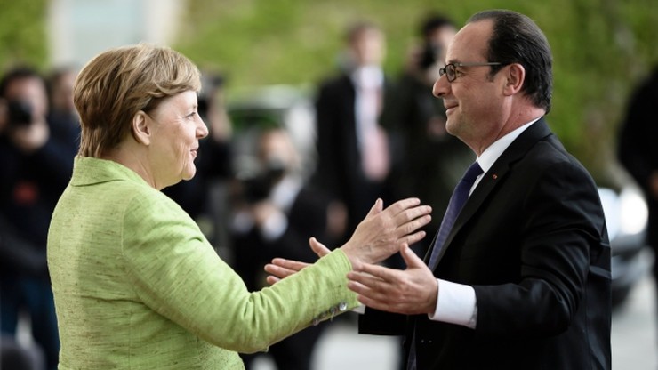 Merkel podjęła Hollande'a pożegnalną kolacją w Berlinie