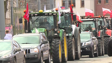 Rolnicy protestują w Szczecinie. Traktory na ulicach miasta