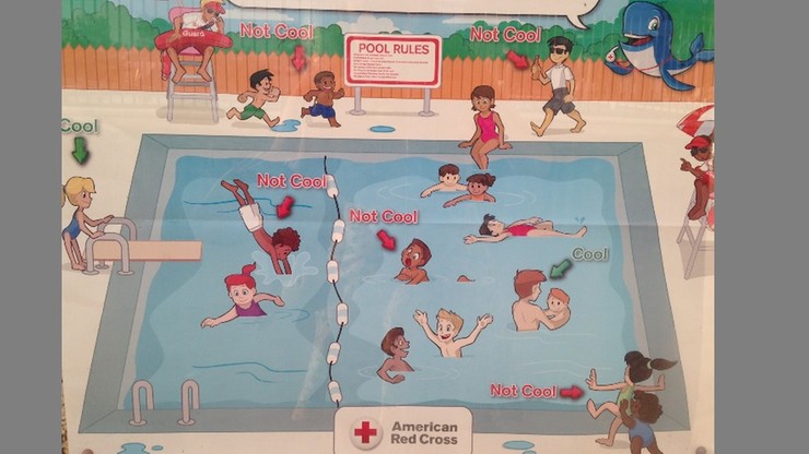 Niepoprawny plakat Czerwonego Krzyża. Bo na nim "źle zachowują się tylko kolorowe dzieci"