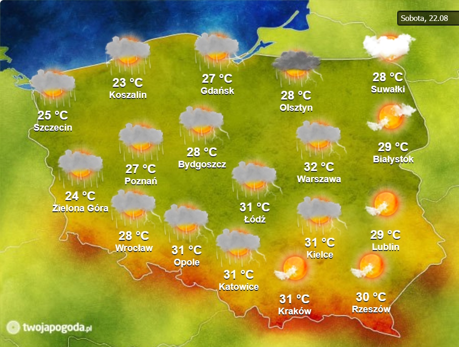 Ostatni Tydzien Wakacji Najnowsza Prognoza Pogody Pogoda W Interia Pl