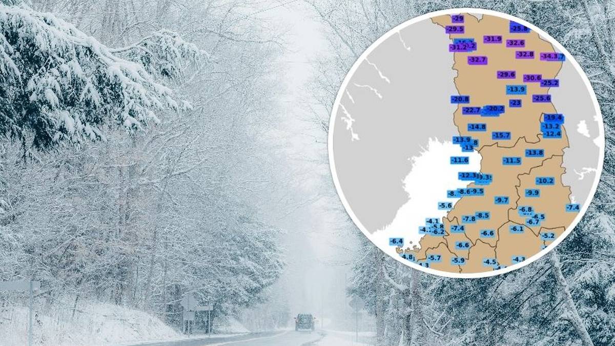 Atak zimy w na północy Europy. Śnieżyce i skrajnie niskie temperatury