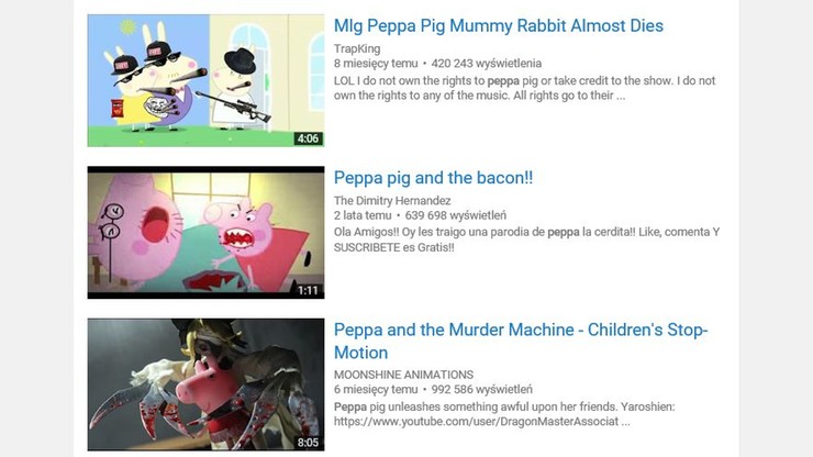 YouTube bierze pod lupę "fałszywe bajki". "Niestosowne użycie przyjaznych dla dzieci postaci"