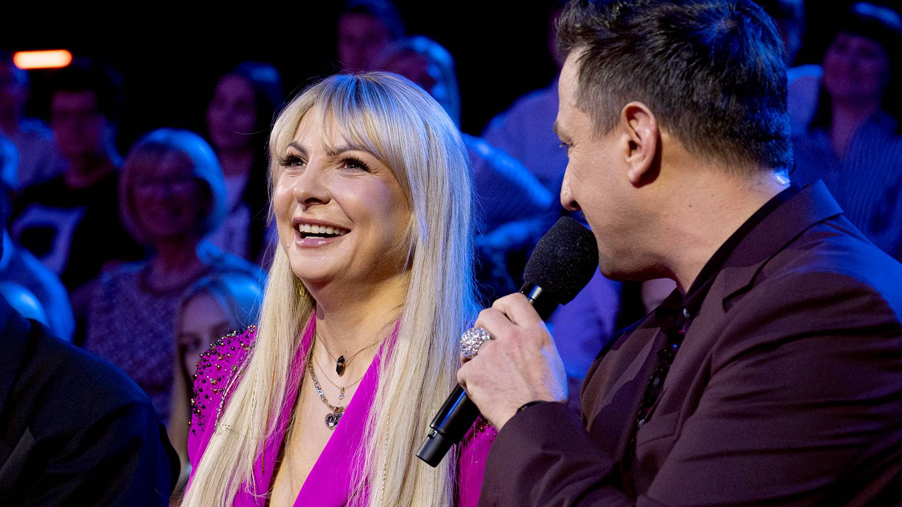 Magdalena Narożna i Maciek Rock podczas rozmowy w programie