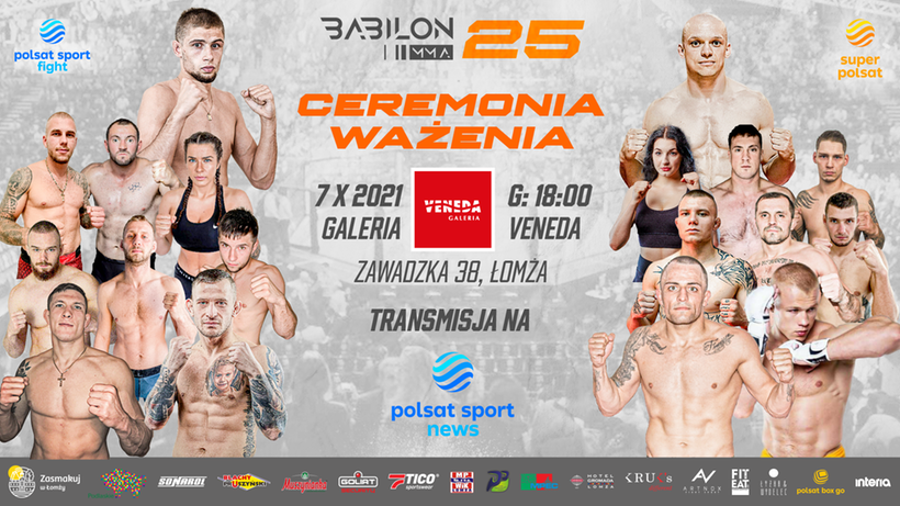 Babilon MMA 25: Ceremonia ważenia. Transmisja TV i stream online