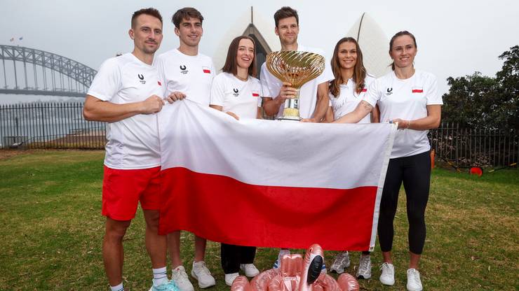 Reprezentacja Polski po zwycięstwie na United Cup