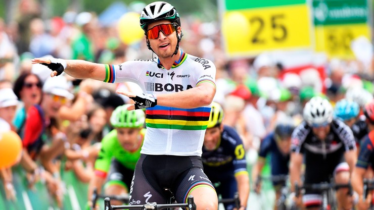 Dookoła Szwajcarii: Sagan wygrał etap, Caruso nadal liderem