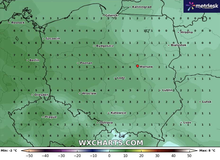 Temperatura na popołudnie