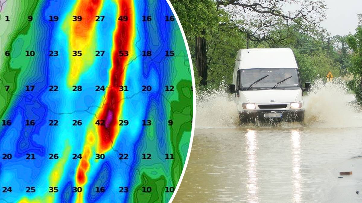 Ściana deszczu spadnie na te regiony Polski. Zaleje drogi i piwnice