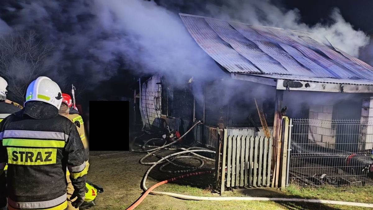 Tragiczny pożar w miejscowości Idalin. Nie żyje ojciec i troje dzieci